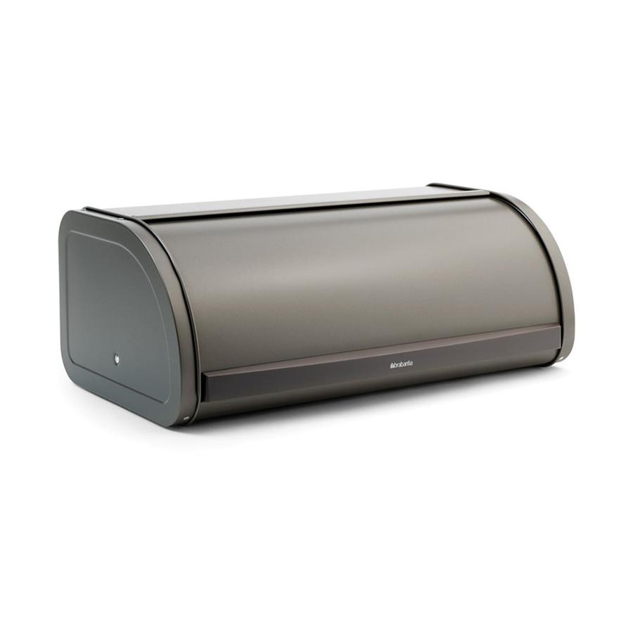 Brabantia Roll Top Large Bread Bin Platinum Platinum