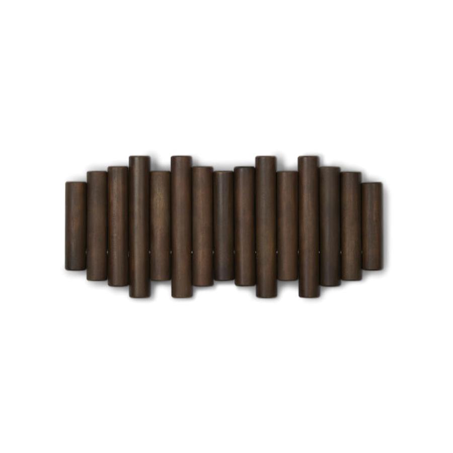 Umbra Picket 5 Wall Hook Aged Walnut Aged Walnut