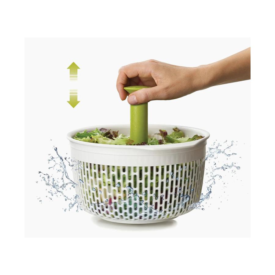 Joseph Joseph Spindola Salad Spinning Colander White White
