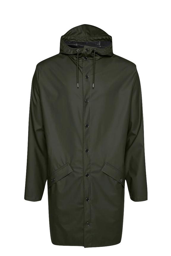 Rains Long Jacket Green