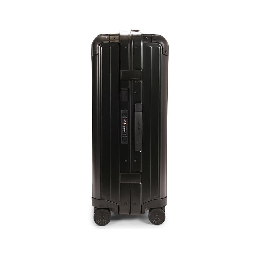 Samsonite Lite-Box ALU 69cm Hardside Checked Suitcase Black Black