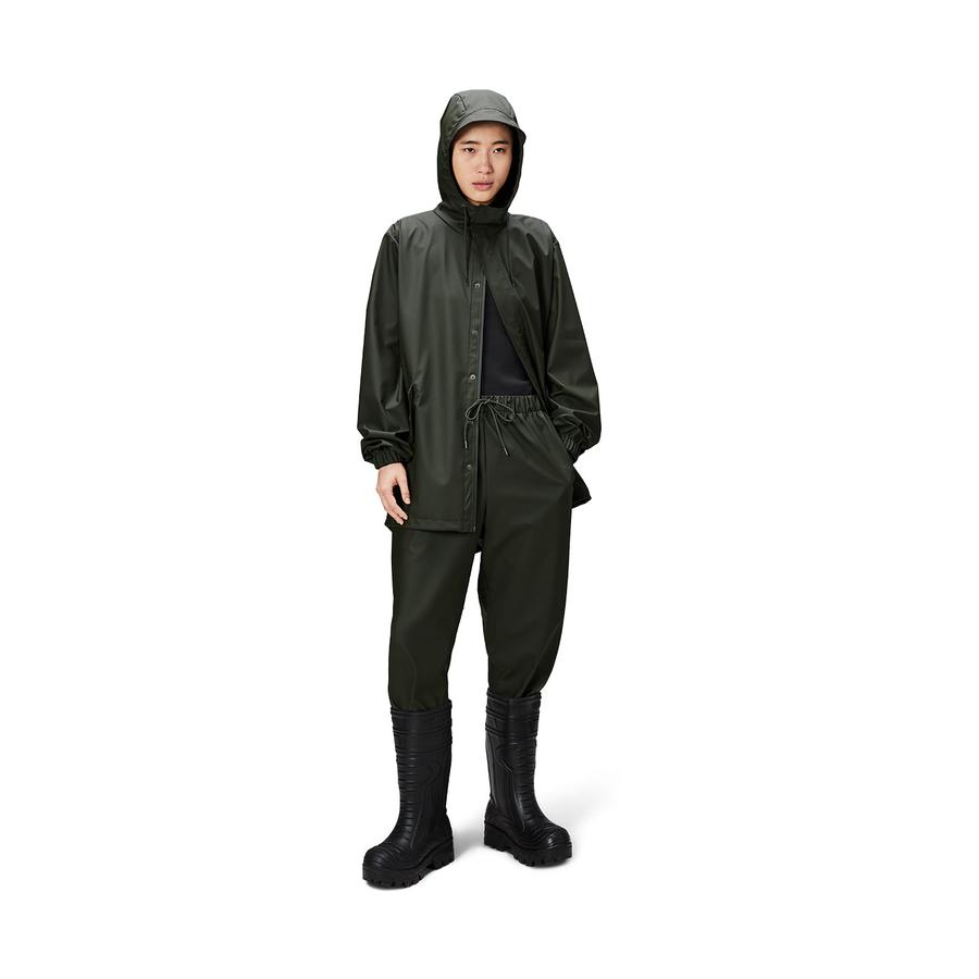 Rains Fishtail Jacket Green XXL