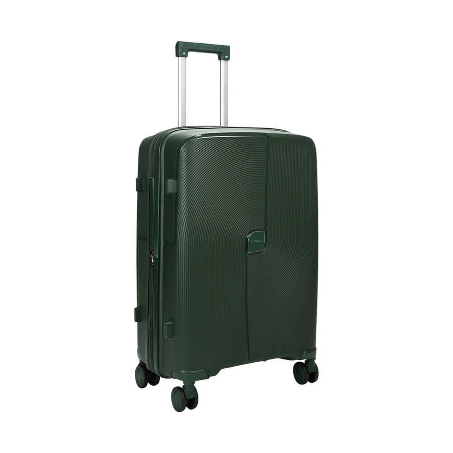 Caselite Aero 65cm Hardside Checked Suitcase Forest Green Forest Green