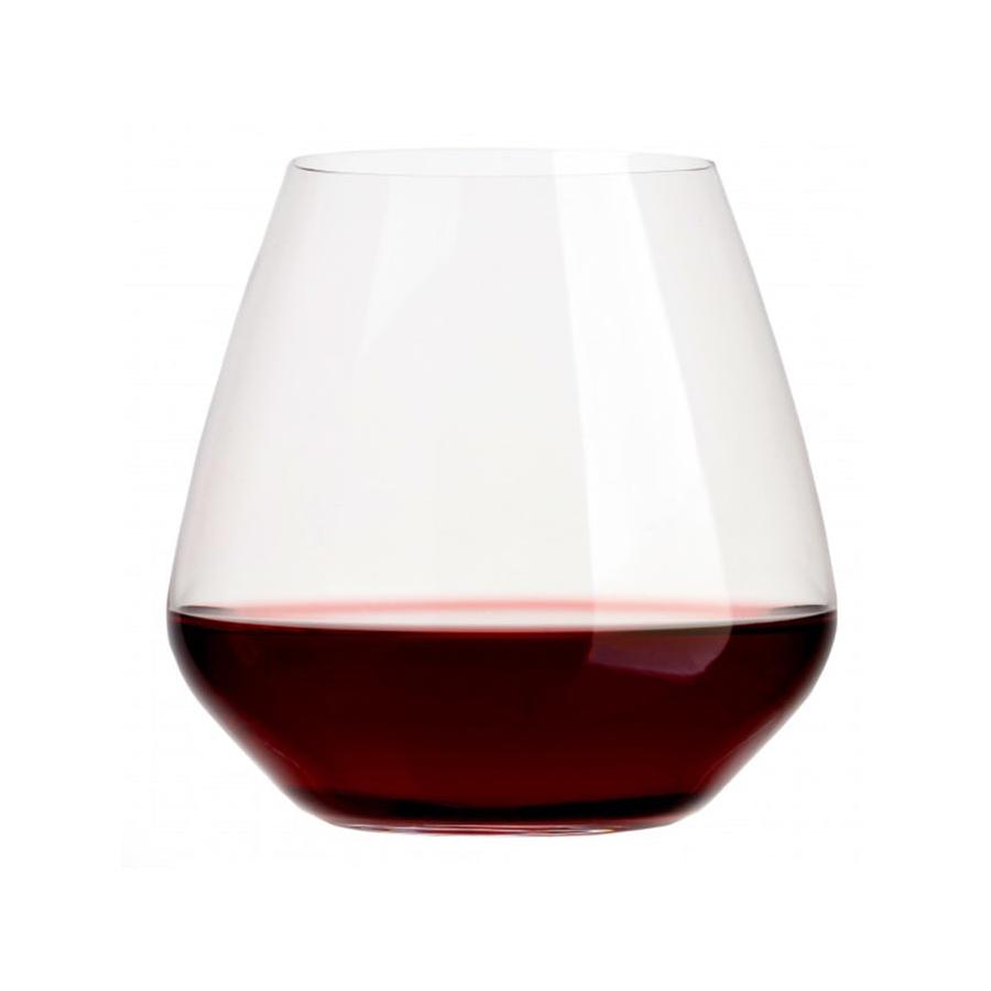 Luigi Bormioli Atelier 590ml Pinot Noir Stemless Wine Glass Set of 6 Clear Clear