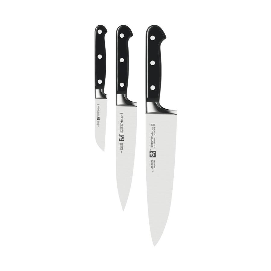 Zwilling Professional S 3 Piece Knife Set Black Black