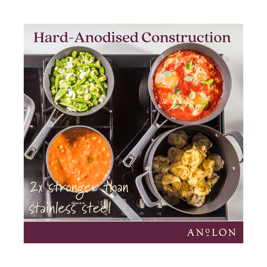 Anolon Endurance+ 3 Piece Cookware Set Black Black