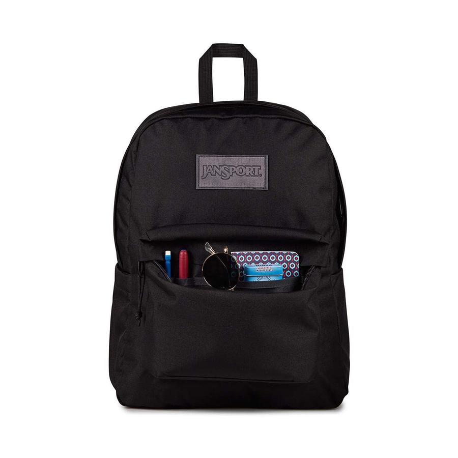 Jansport Superbreak Plus Backpack Monochrome Black Monochrome Black