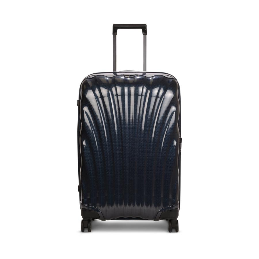 Samsonite C-Lite 69cm CURV Checked Suitcase Midnight Blue Midnight Blue