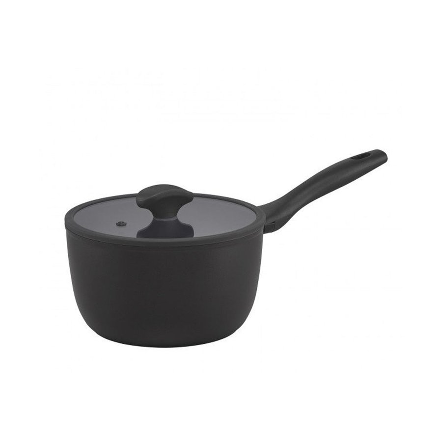 Essteele Per Domani 20cm (2.8L) Covered Saucepan Black Black