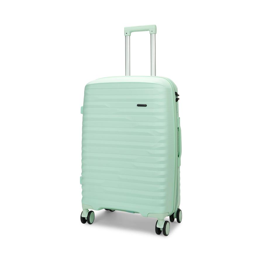 Nomad Discover 65cm Hardside Checked Suitcase Mint Mint