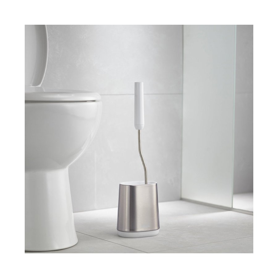 Joseph Joseph Flex Lite Steel Toilet Brush Stainless Steel Stainless Steel