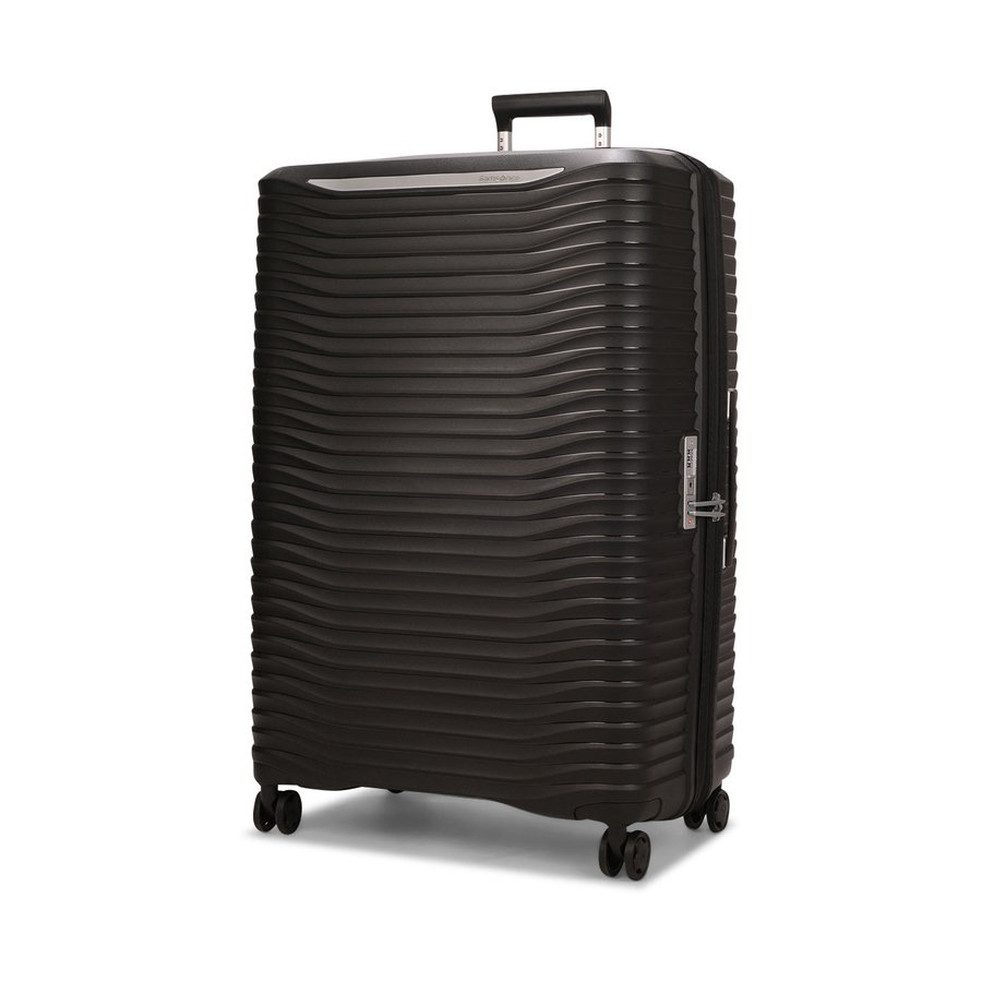 Samsonite Upscape 81cm Hardside Checked Suitcase Black Black