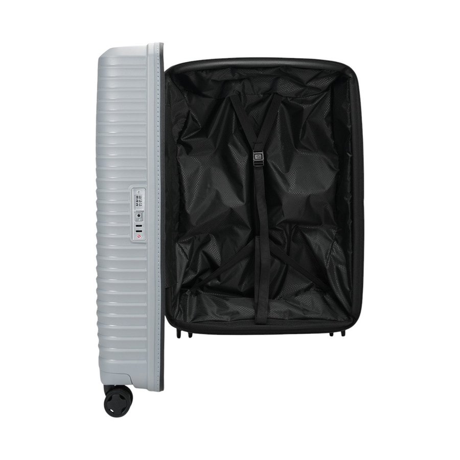 Samsonite Upscape 75cm Hardside Checked Suitcase Platinum Platinum