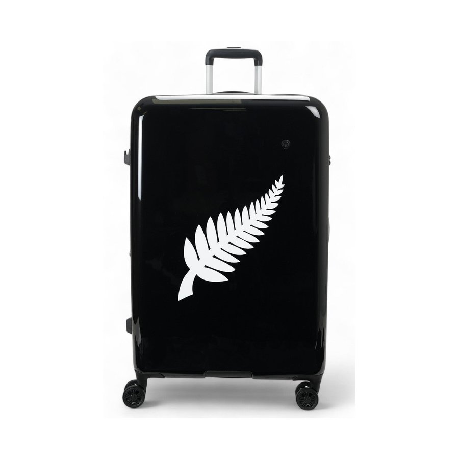 Caselite NZ Map/Fern 77cm & 77cm Hardside Luggage Set Black Black