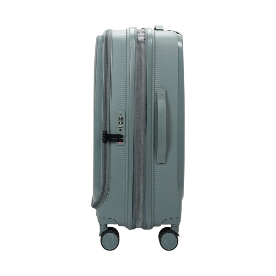 Caselite Venture 57cm & 66cm Top Open Hardside Luggage Set Grey Green Grey Green