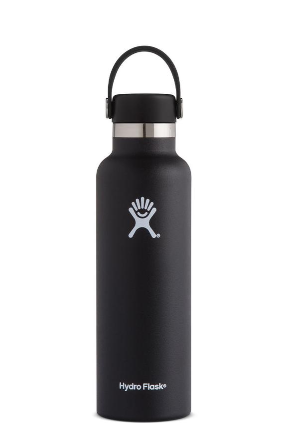 Hydro Flask 21oz (621ml) Standard Mouth Drink Bottle Black