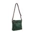 Milleni Marie Women's Leather Crossbody Bag Emerald/Chestnut