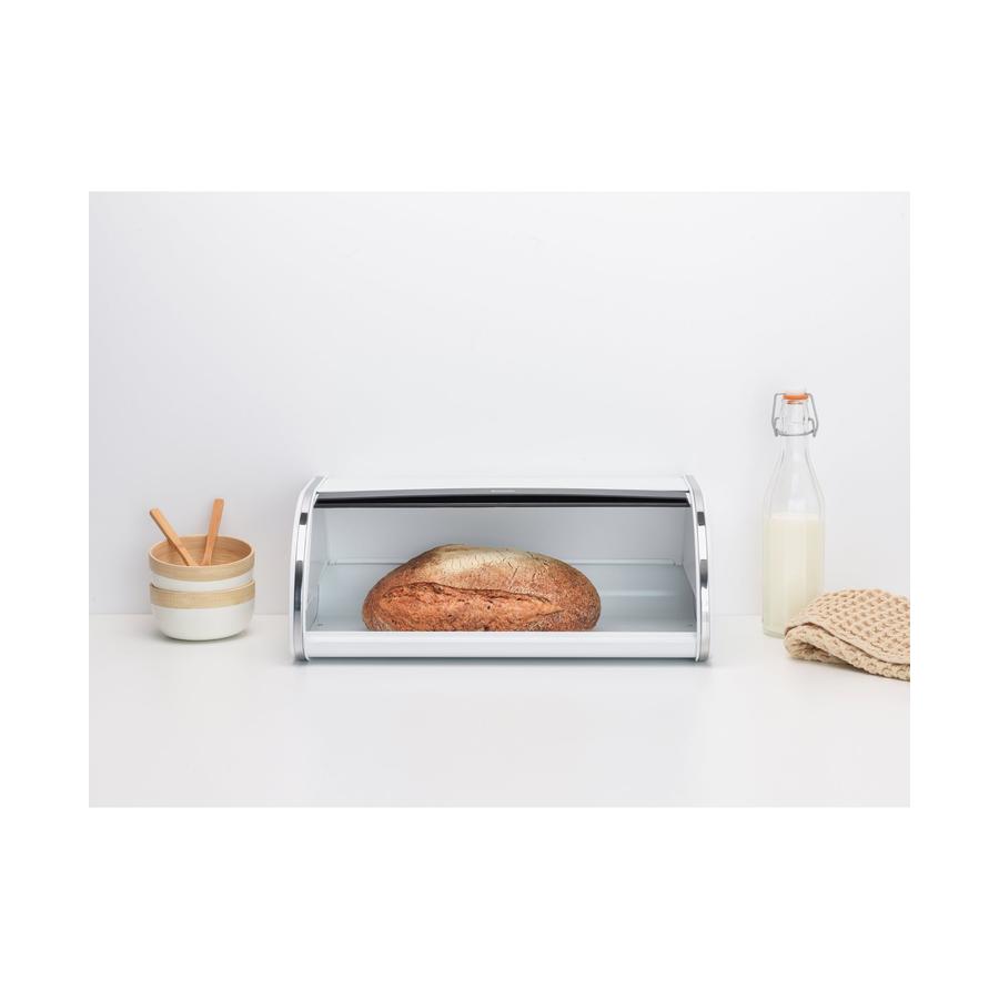 Brabantia Roll Top Bread Bin White White