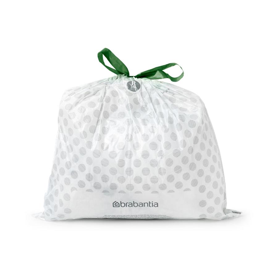 Brabantia PerfectFit Bags Code R (36L) Pack of 10 White White