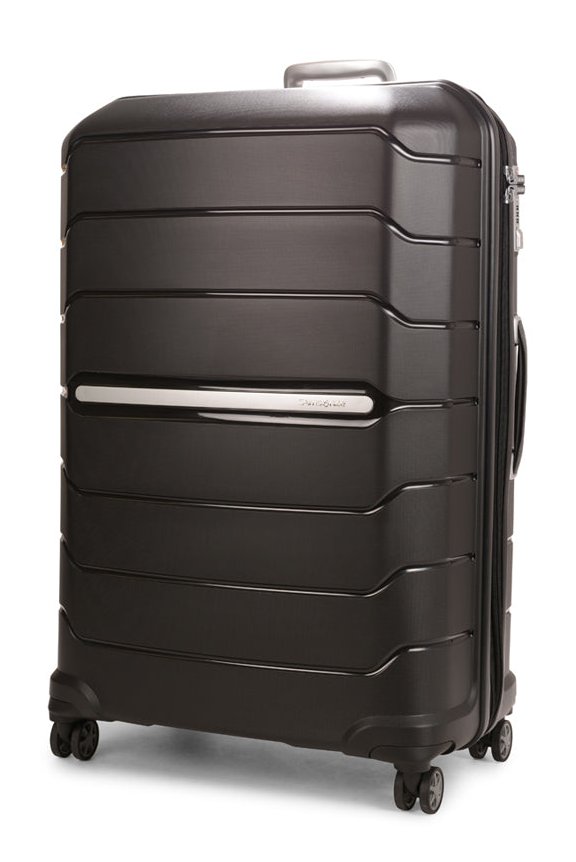 Samsonite Oc2lite 81cm Hardside Checked Suitcase Black