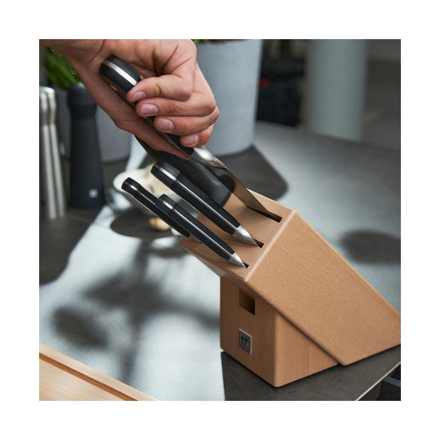 Zwilling Professional S 6 Piece Knife Block Set Black Black