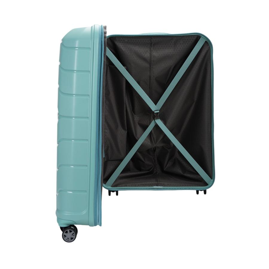 Samsonite Oc2lite 75cm Hardside Checked Suitcase Aqua Aqua