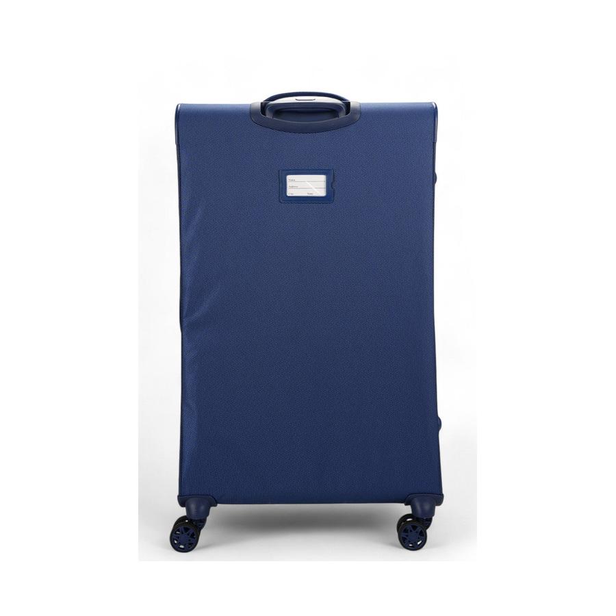 Caselite Ultra 80cm Softside Checked Suitcase Navy Navy