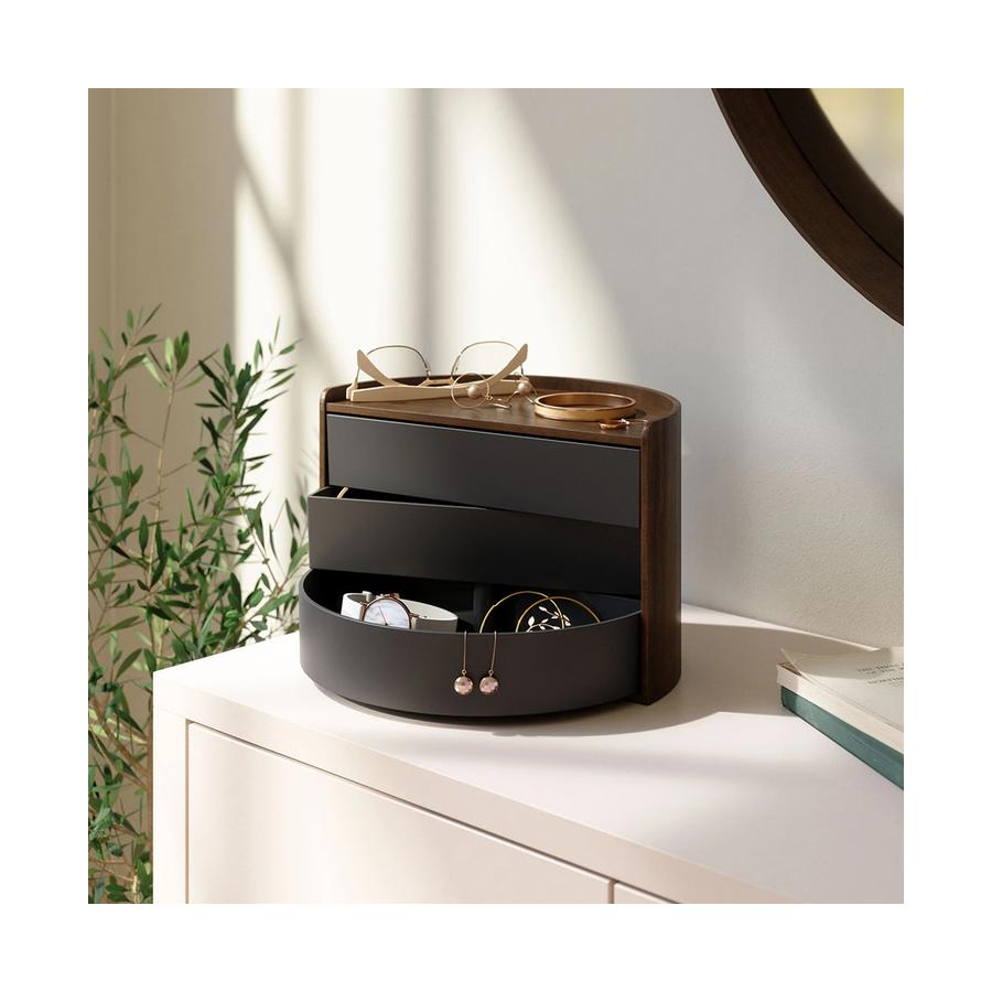 Umbra Moona Storage Box Black/Walnut Black/Walnut