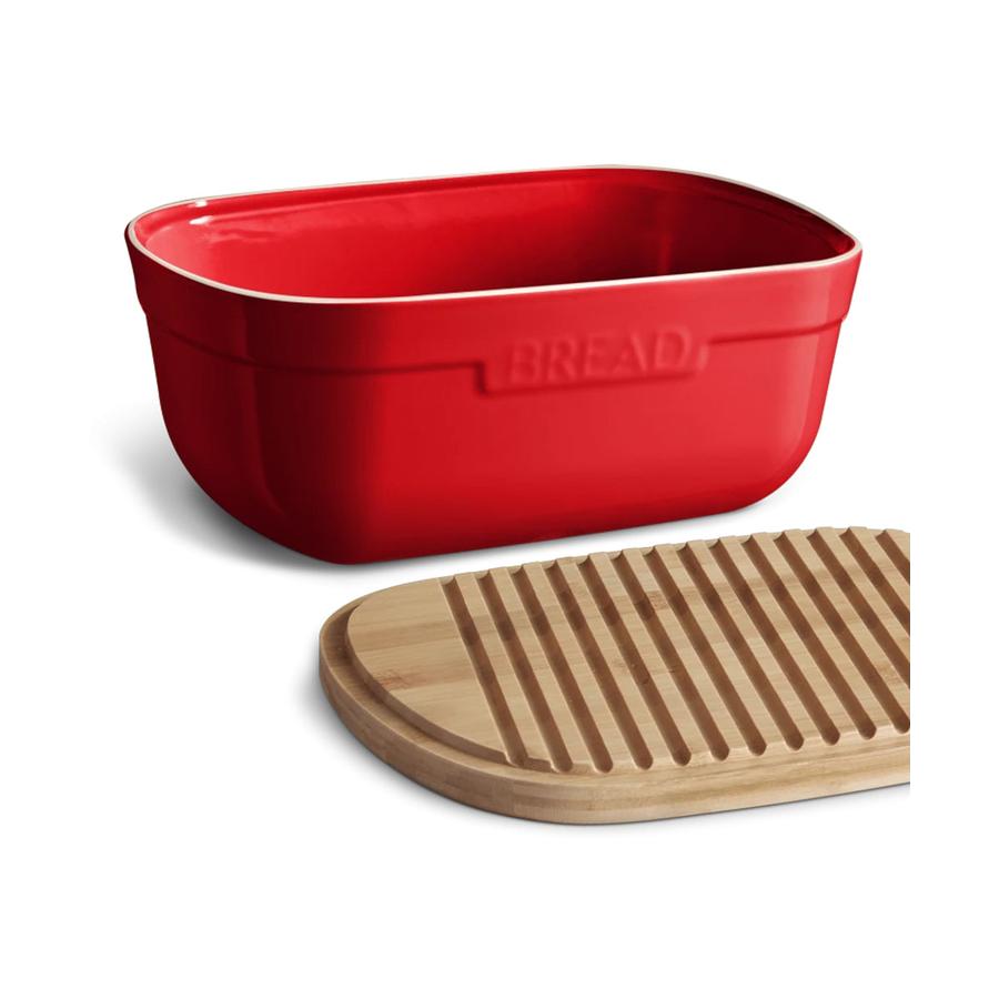 Emile Henry Bread Box Burgundy Burgundy