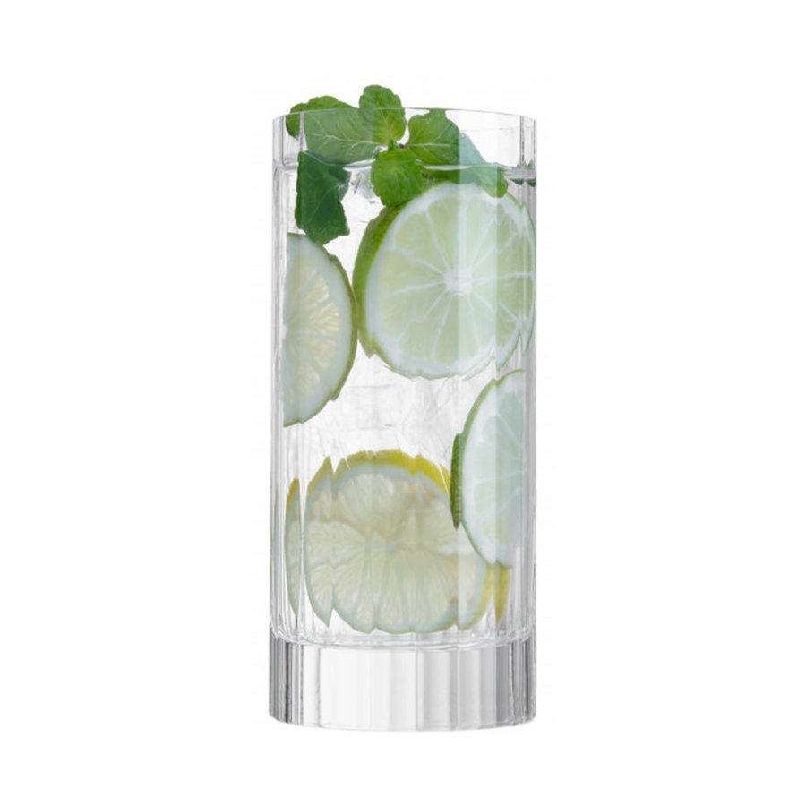 Luigi Bormioli Bach 480ml Crystal HiBall Glass Tumbler Set of 6 Clear Clear