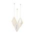 Umbra Dima Diamond Mirror (Set of 3) Matte Brass