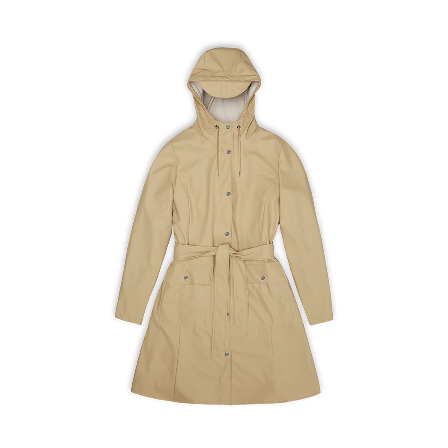 Rains Curve Jacket Sand XL