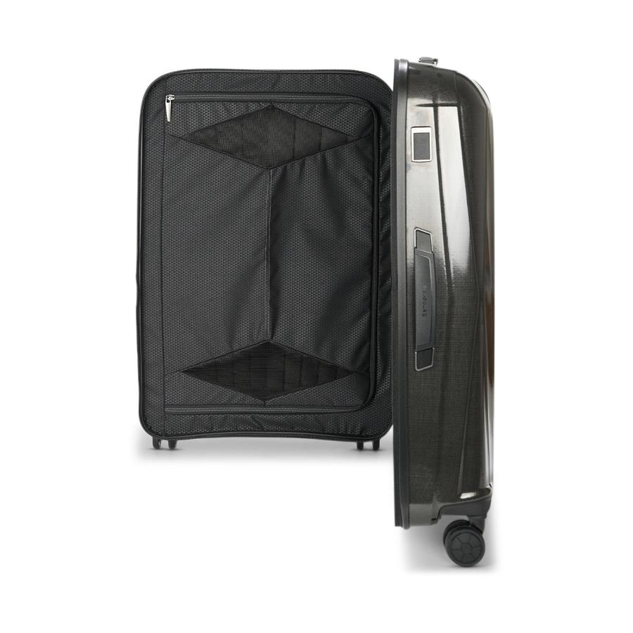 Samsonite Major-Lite 69cm Hardside Checked Suitcase Black Black