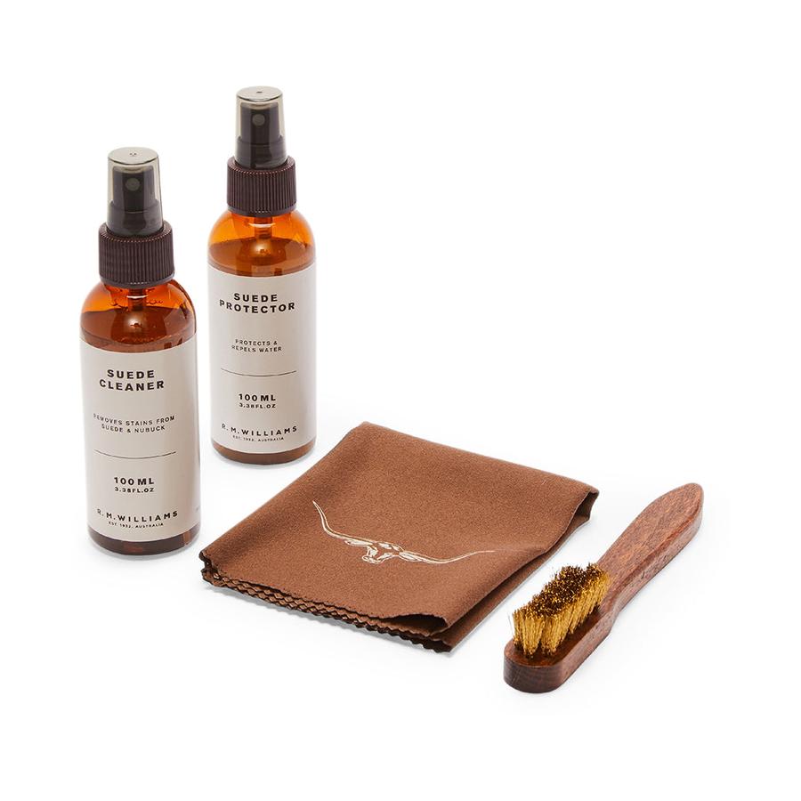 RM Williams Suede Travel Care Kit Black Black