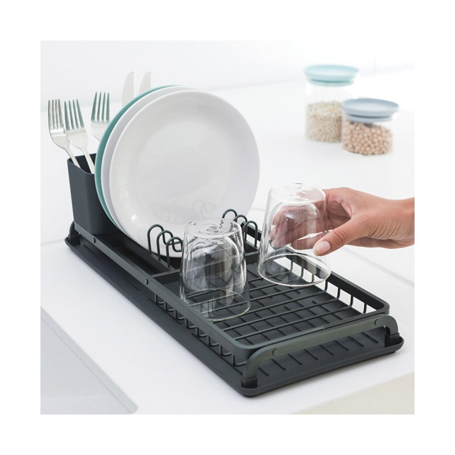 Brabantia Compact Dish Drying Rack Dark Grey Dark Grey