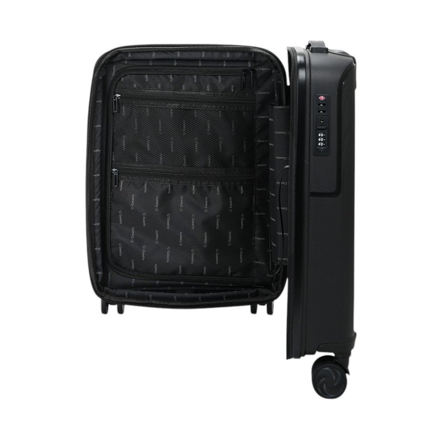 Caselite Aero 56cm Hardside Carry-On Suitcase Black Black