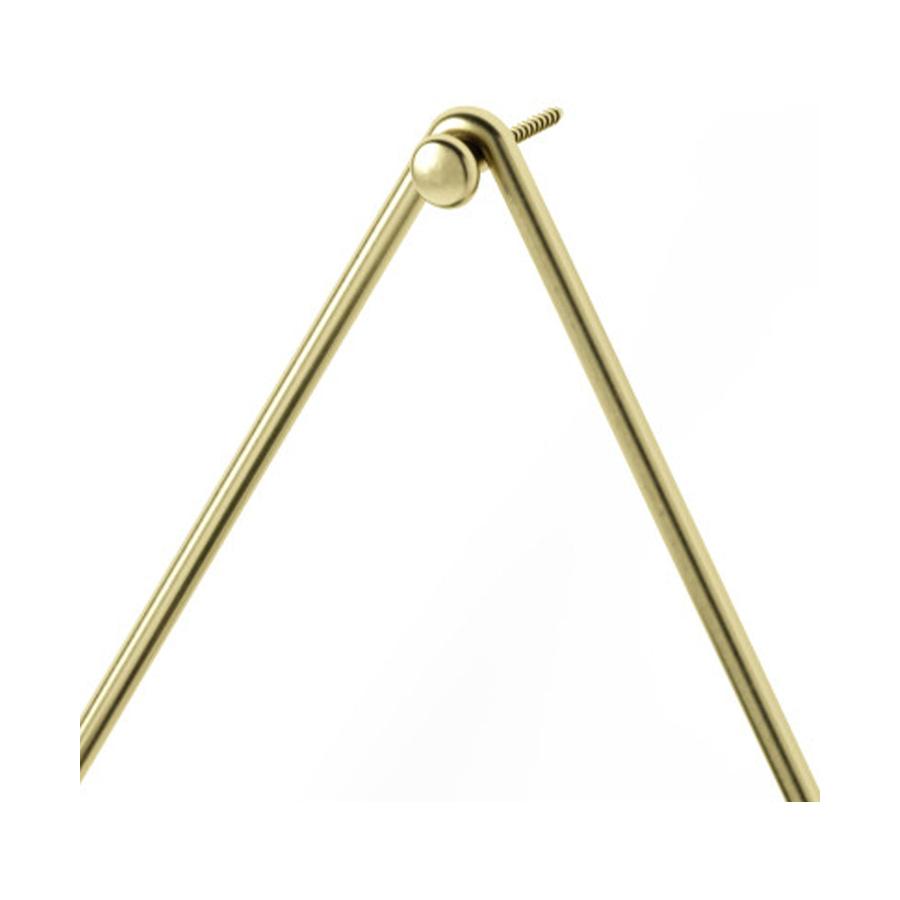 Umbra Trigg Small Wall Vessel Black/Brass Black/Brass