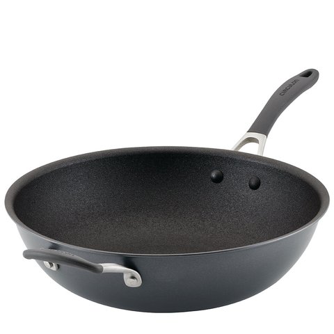 Circulon ScratchDefense A1 34cm Open Stir Fry Pan Black
