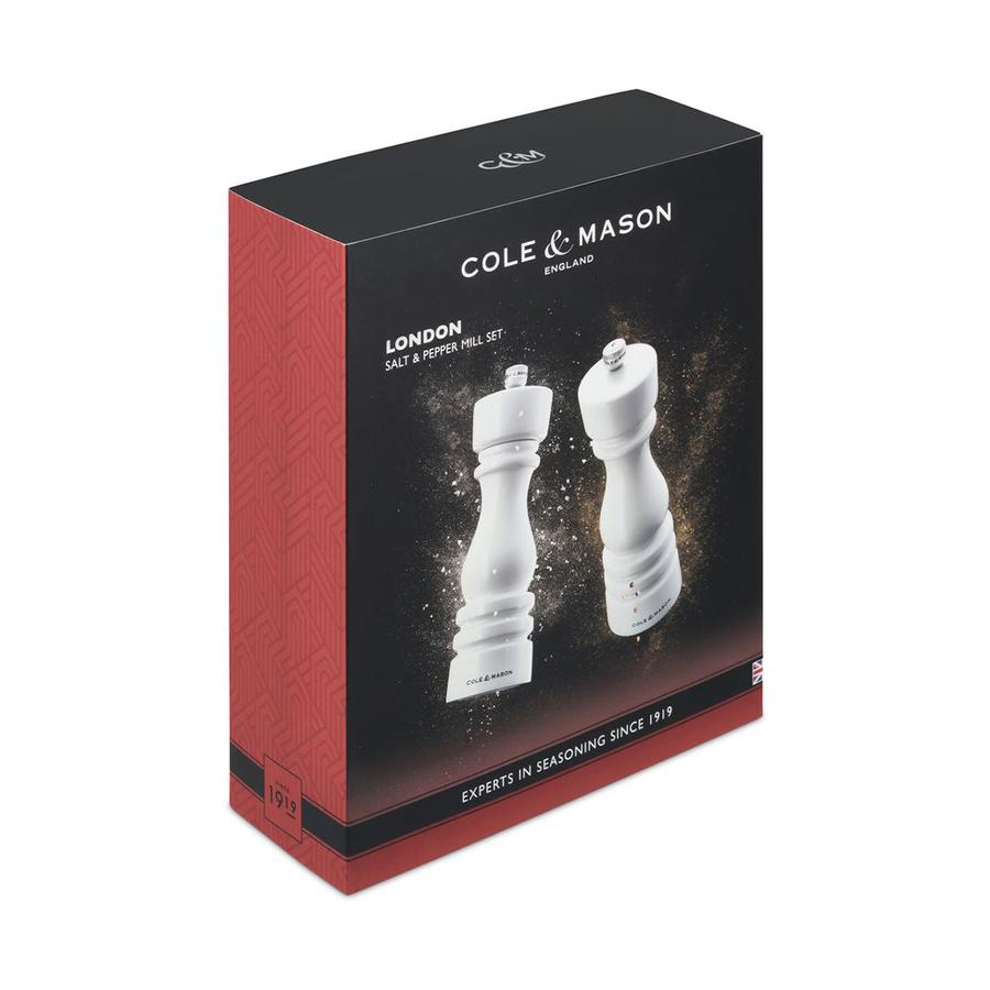 Cole & Mason London Mills Gift Set - 18cm White Gloss White Gloss