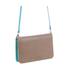 Pierre Cardin Arna Crossbody Organiser Taupe/Turquoise