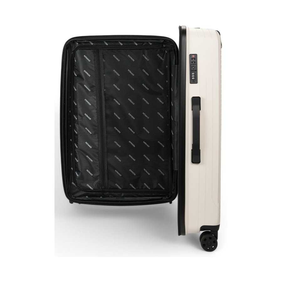 Nomad Venture 75cm Hardside Checked Suitcase White White