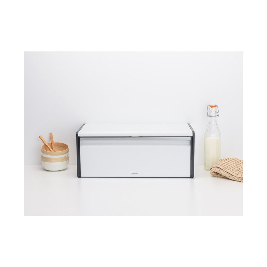 Brabantia Fall Front Bread Bin White White
