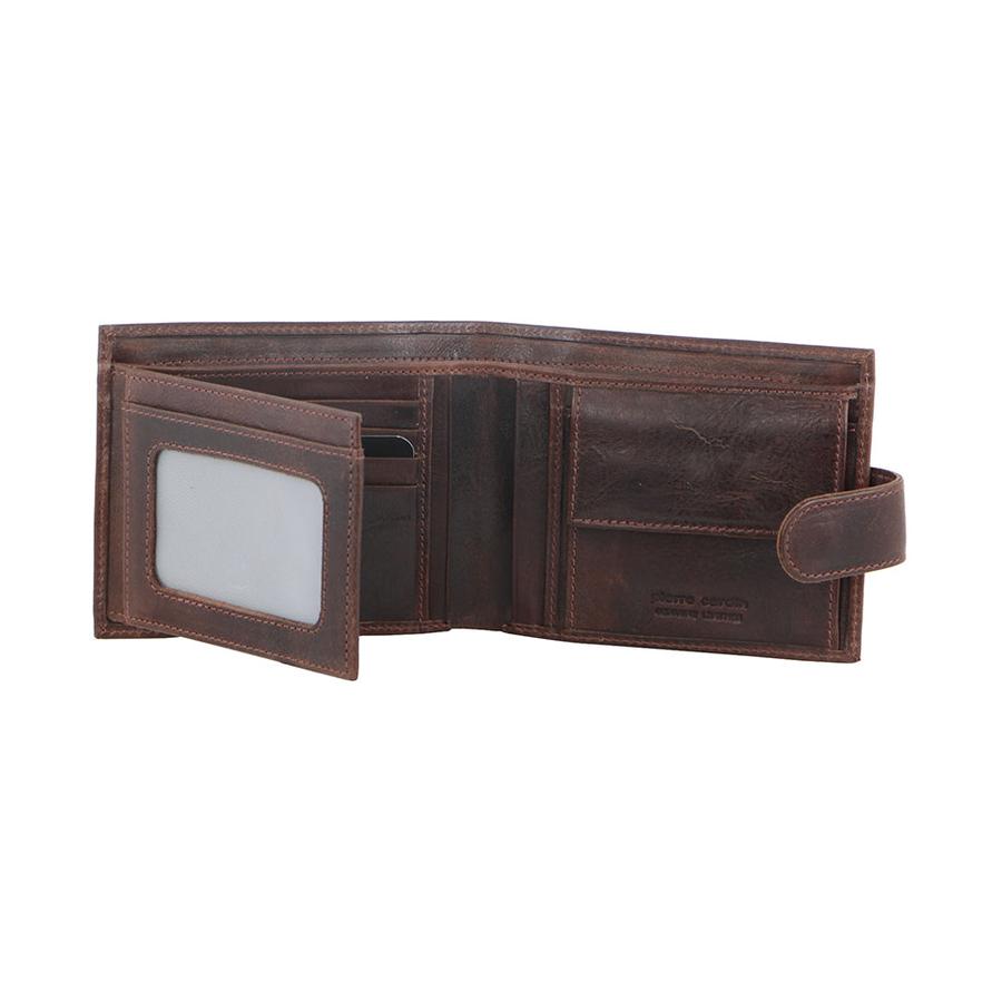 Pierre Cardin Noah Men's Italian Leather RFID Wallet Chocolate Chocolate
