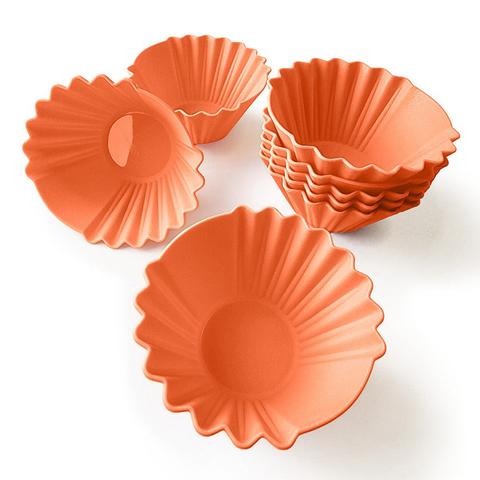 Tupperware Silicone Cupcake Forms (4 Pack) Salmon