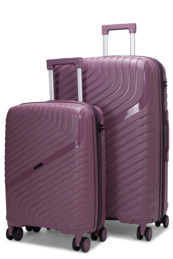 Nomad Journey 56cm & 75cm Hardside Luggage Set Purple