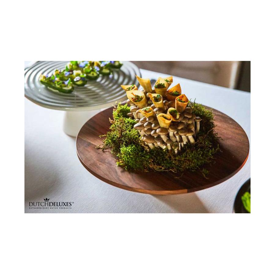 Dutch Deluxes Large Food Stand Waxed Walnut Waxed Walnut