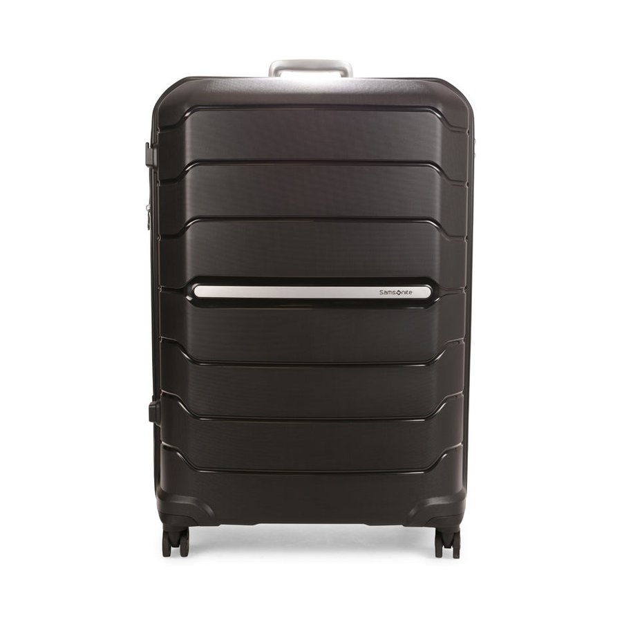 Samsonite Oc2lite 81cm Hardside Checked Suitcase Black Black