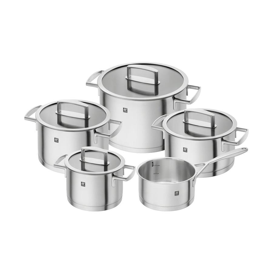 Zwilling Vitality 5 Piece Cookware Set Stainless Steel Stainless Steel