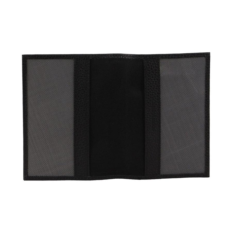 Pierre Cardin Orla Leather Passport Wallet Cover Black Black