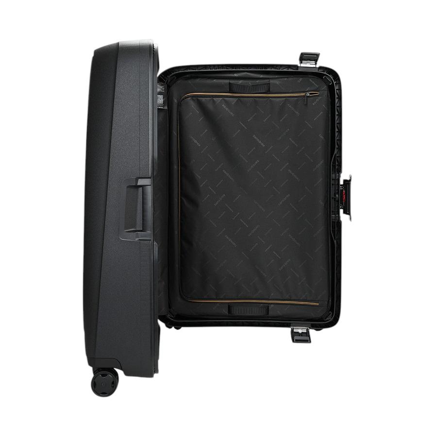 Samsonite Essens 81cm Hardside Checked Suitcase Graphite Graphite